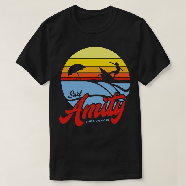 T-shirt Surf Amity Island 1 (Design devant)