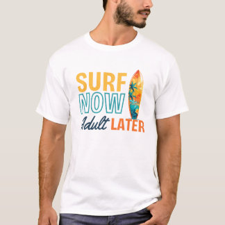 T-shirt Surf amusant Dire Plage Vie Océan Vague d'été