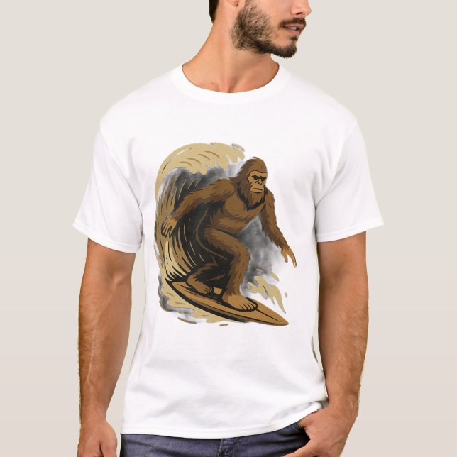 T-shirt Surf Bigfoot (Devant)