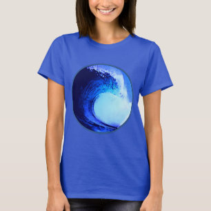 T-shirt surf cool bleu vague