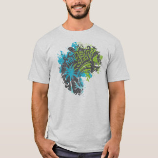 T-shirt Surf de corps d'esprit Vague-Foncé