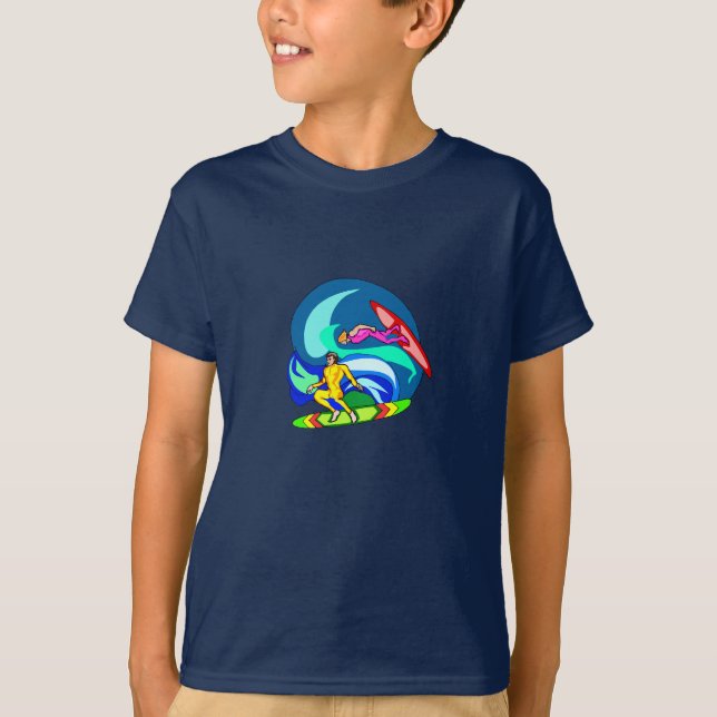 T-shirt Surf de la vague - (Devant)