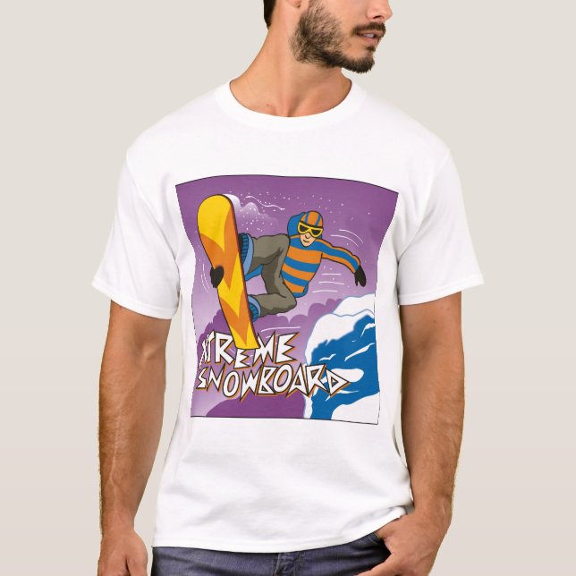 T-shirt Surf des neiges extrême (Devant)