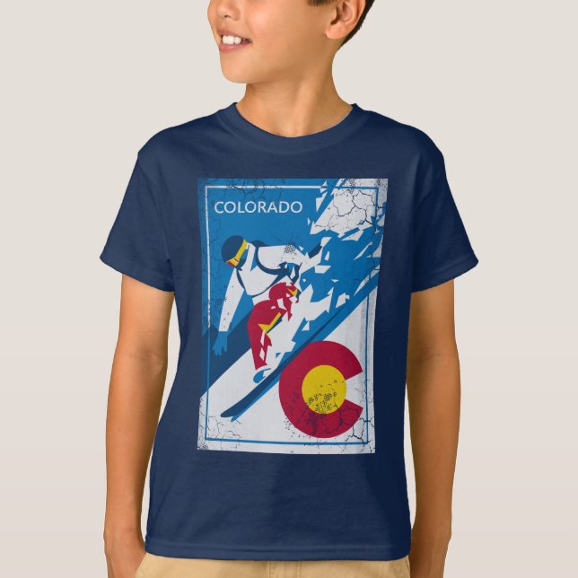 T-shirt Surf des neiges le Colorado (Devant)