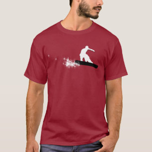 T-shirt surf des neiges. simple