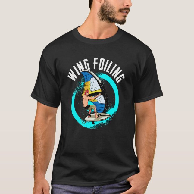 T-shirt Surf éolien Surfer Vent Océan Vent Sur (Devant)
