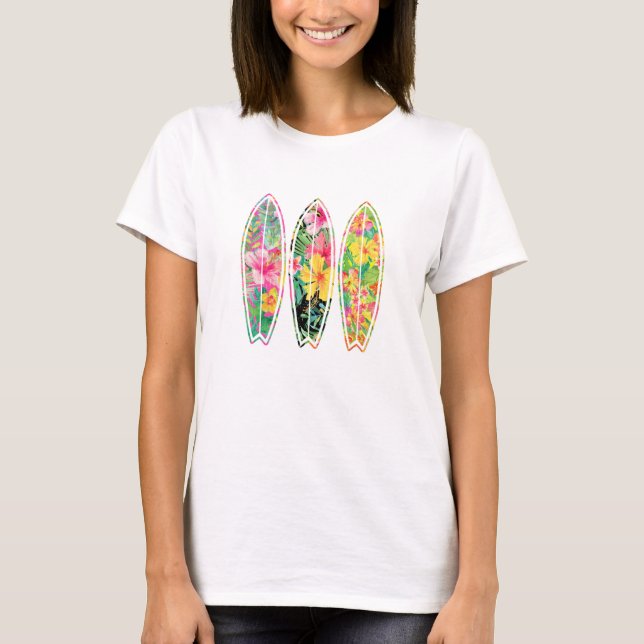 T-shirt Surf floral (Devant)