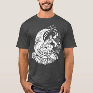 T-shirt Surf Jésus Vintage en détresse Premium