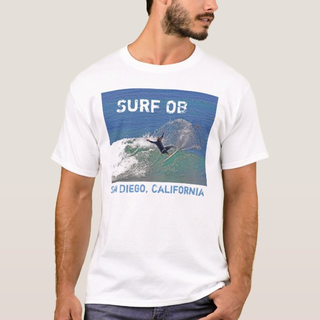 T-shirt Surf OB - San Diego, la Californie (Devant)