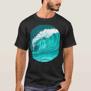 T-shirt Surf Ocean Sea Wave