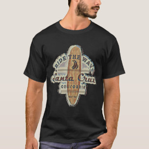 T-shirt Surf Père Noël Cruz Vintage Retro désorganisé