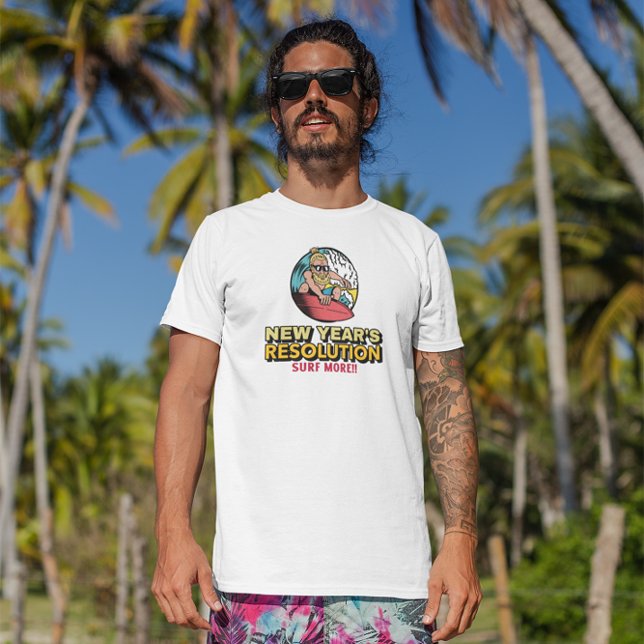T-shirt Surf Plus - Résolution du Nouvel An (Créateur téléchargé)