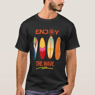 T-shirt Surf Profitez Des Vagues Surf Drôle Été