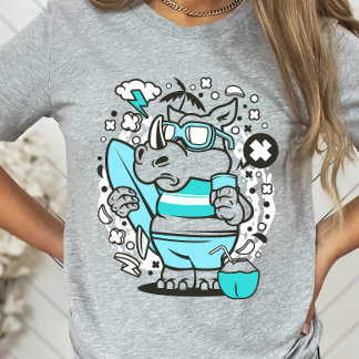 T-shirt Surf Rhino