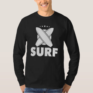 T-shirt Surf Surfboards Trendy Surfing Tropical Summer Bea