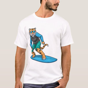 T-shirt Surf Tiger Surf Été