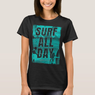 T-shirt Surf toute la journée Vintage Surf Board