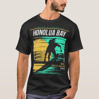 T-shirt Surf Vintage Retro Surfing Honolua Bay Maui Hawaii