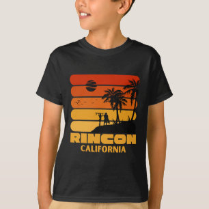 T-shirt Surf Vintage Rincon Beach California Retro Surf