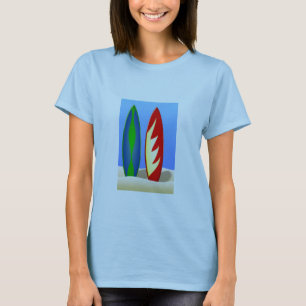 T-shirt Surfboards surf rétro
