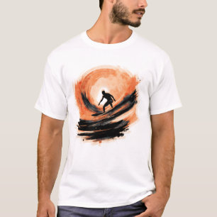 T-shirt Surfer Abstrait