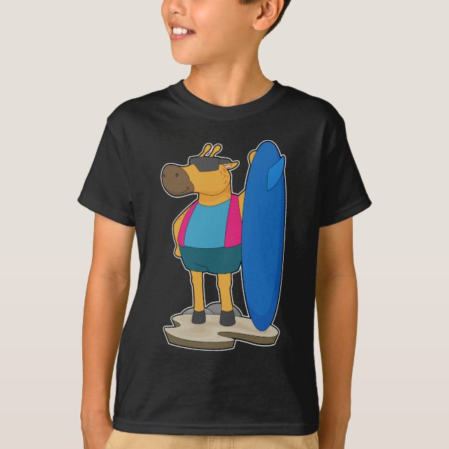 T-shirt Surfer de Giraffe (Devant)
