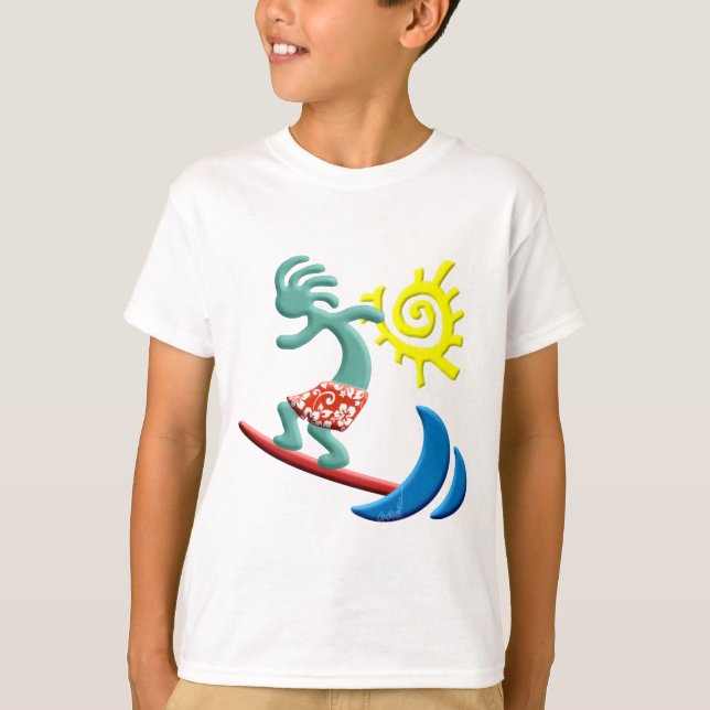 T-shirt Surfer de Kokopelli (Devant)
