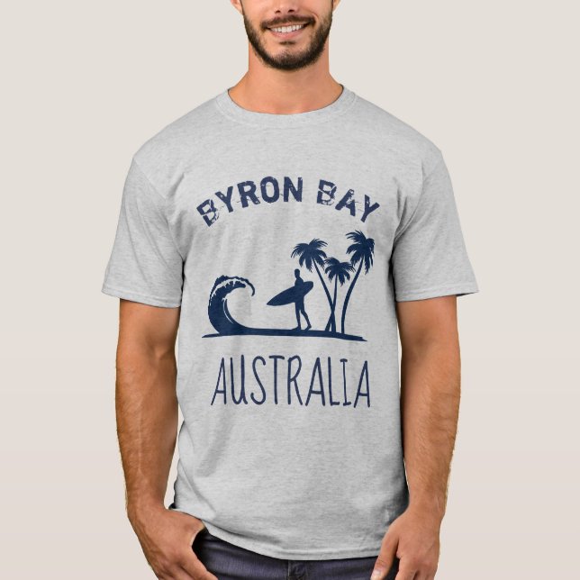 T-shirt Surfer de l'Australie de baie de Byron (Devant)