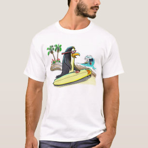 T-shirt surfer de pingouin
