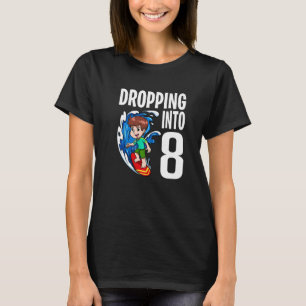 T-shirt Surfer Dépose Dans 8 Surfboarder Boy Surfing Bir