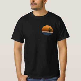 T-shirt Surfer du coucher de soleil