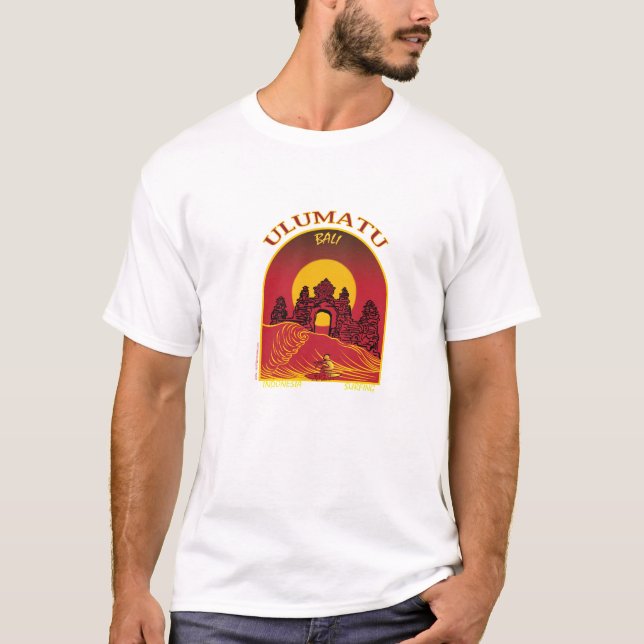 T-SHIRT SURFER D'ULUMATU BALI INDONÉSIE (Devant)