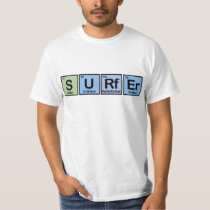 T-shirt Surfer fait d'éléments