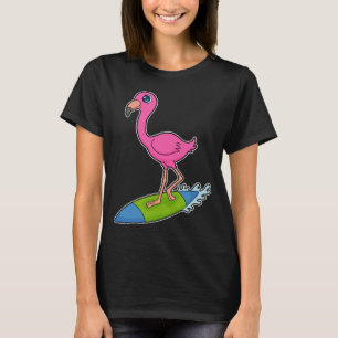 T-shirt Surfer Flamant rose