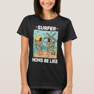 T-shirt Surfer Mère Surfrider Waves Surfboard Surfboard M