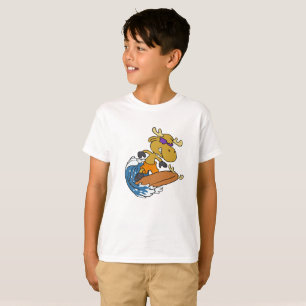 T-shirt Surfer moose on Blue Ocean Wave choose