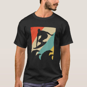 T-shirt Surfer Riding Waves Surf Vintage