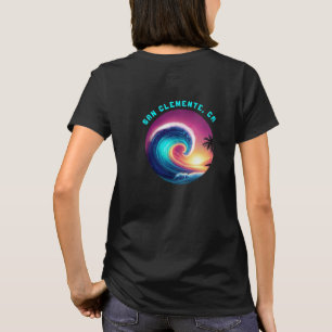 T-shirt Surfer sur une grande vague