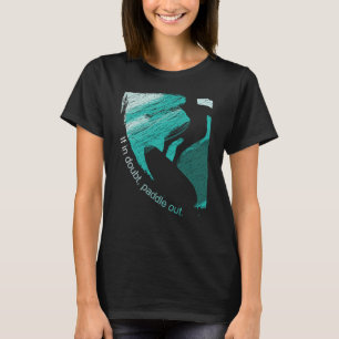 T-shirt Surfers Blue Tube Wave Rider Pencil croquis