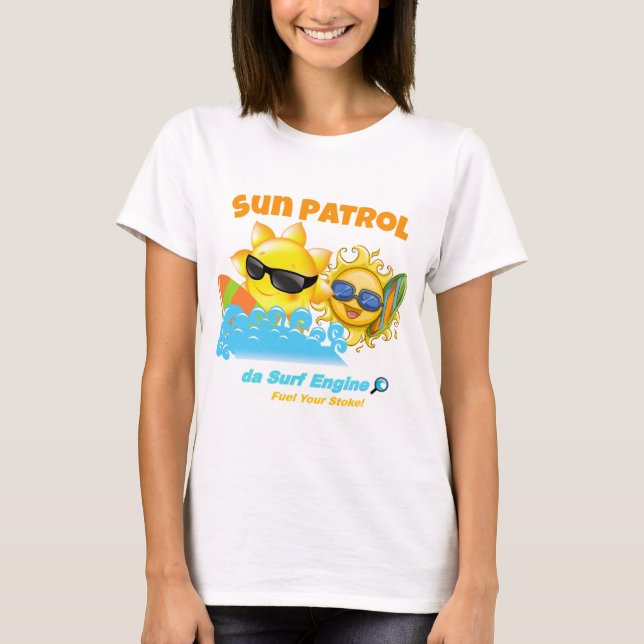 T-shirt surfeur de la patrouille Sun (Devant)