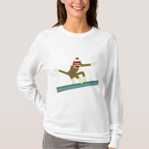 T-shirt Surfeur de singe de chaussette