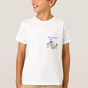 T-shirt Surfez l'arc-en-ciel