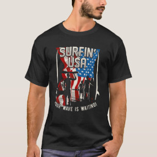 T-shirt Surfin USA Votre vague est prête Surfing 