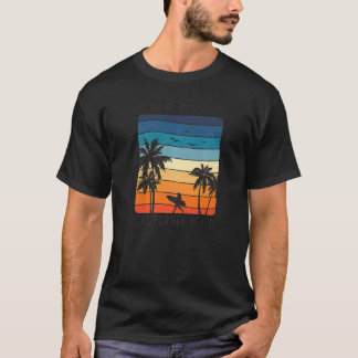 T-shirt Surfing California Beach Surfer Girl Sunset Beach 