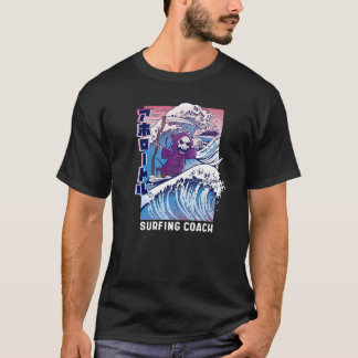 T-shirt Surfing Grim Reaper  Fun Surfer