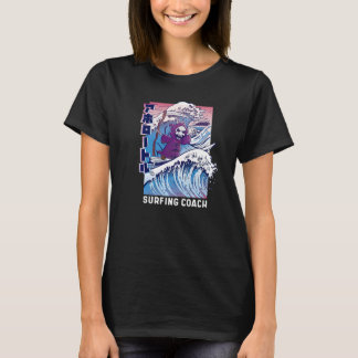 T-shirt Surfing Grim Reaper  Fun Surfer