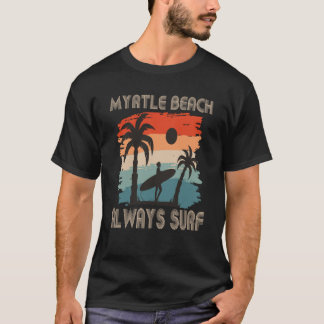 T-shirt Surfing Myrtle Beach Vacation South Carolina Palm