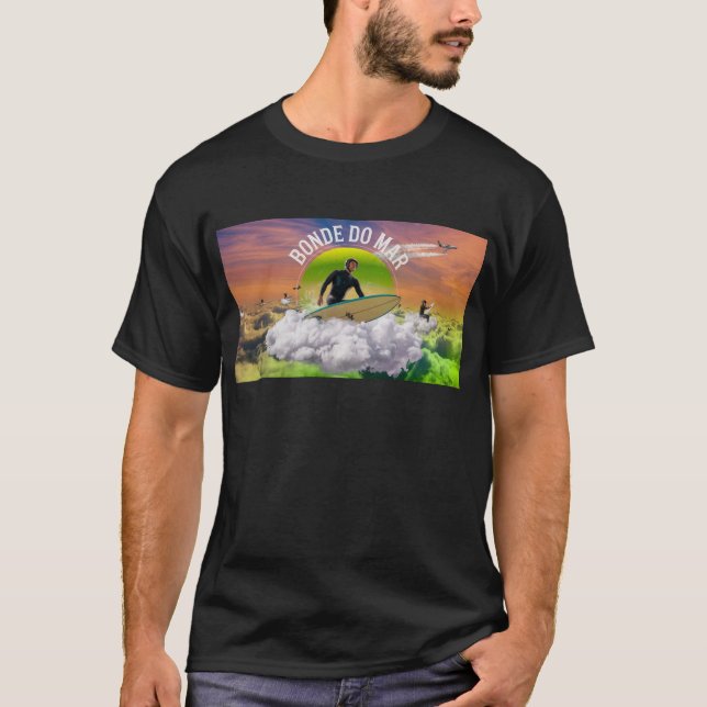 T-shirt Surfing nas Nuvens BD (Devant)