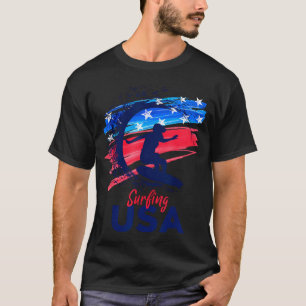 T-shirt Surfing Usa Soutien à L'équipe Usa