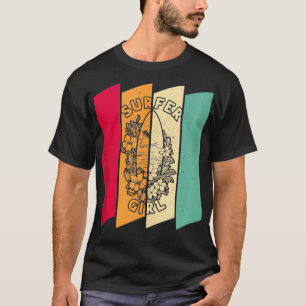 T-shirt Surfing Waves Surfrider Surfboard Surfboard Girl